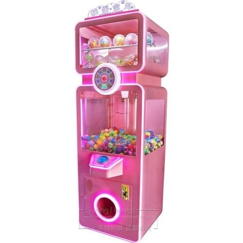 Hot Selling Children Adults Amusement Coin Operated Prize Gift Game Machine Kids Candy Elastic Balls Capsule Toy Vending Machine