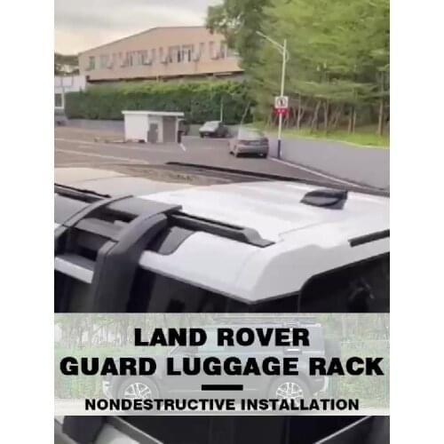 2 Pieces Aluminium Roof Rail Rack Side Rail Bar Fits for Land Rover Defender L663 4D 110 2020 2021