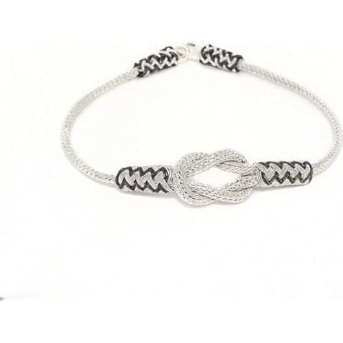 Silver Kazaziye Love Knot Bracelet