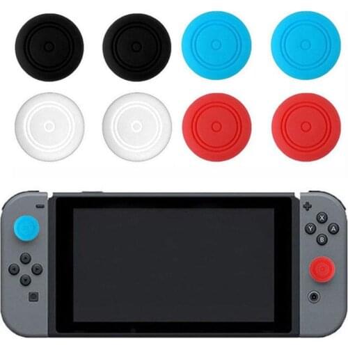 6pcs/set Silicone Joystick Cover Thumb Stick Grip Cap For Nintend Switch NS Lite Joy-Con Controller Gamepad Thumbstick Case