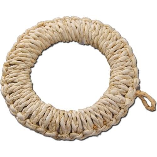 Straw Woven Pot Holder Creative Hollow Heat Resistance Mats Eco Natural Round Cu