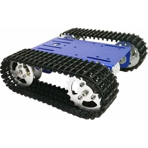 T101 Smart Robot Tank Chassis Tracked Car Platform with 33GB-520 Motor for DIY Robot Graduation RC Robot Toy Part