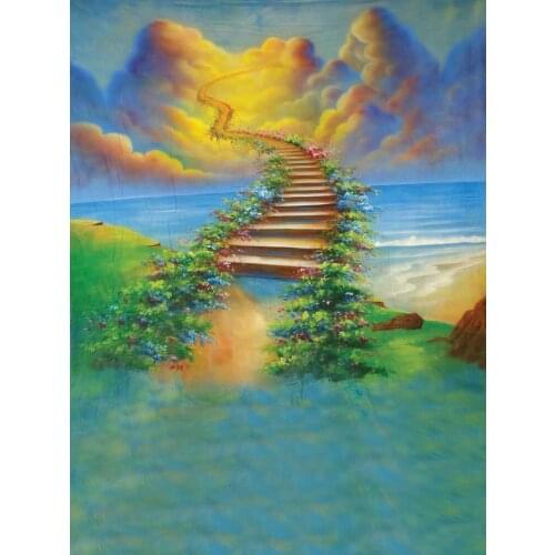 Endless ladder backgrounds baby photo vinyl fotografia wonderland photography backdrops for photo studio props photophone S-1739