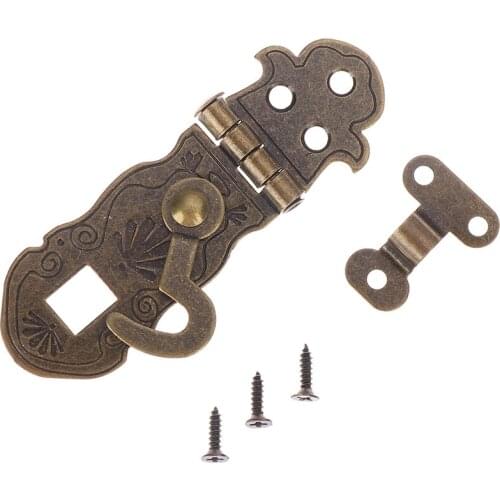 1pc Antique Diary Book Notebook Lock Metal Buckle Package Gift Box Hinge Lock Fastener Hinge Lock