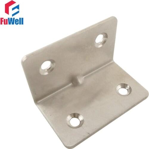 10pcs 37mm x 30mm 90 Degree Angle Bracket Stainless Steel 1.2mm Thickness Mending Repair Connector Corner Angle Bracket