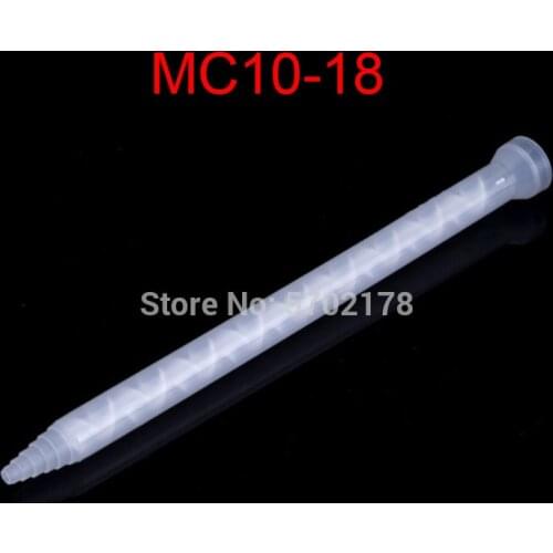 10pcs Resin static mixer MC10-18 used for double epoxy resin mixing nozzle silicone mixing filling machine mixing tip