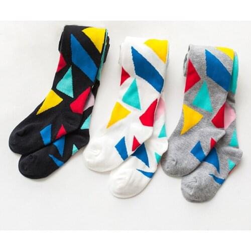 2 Pcs Baby Girls Tights Fashion Kids Pantyhose Girls Stocking Leg Spring Autumn Children Knitted Printed Elastic Pantyhose