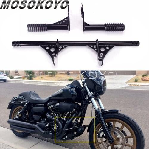 2018-Up For Harley Softail FXBB Street Bob & Low Rider Highway Peg Crash Bar Bumper Guard Passenger Peg Frame Slider Protection