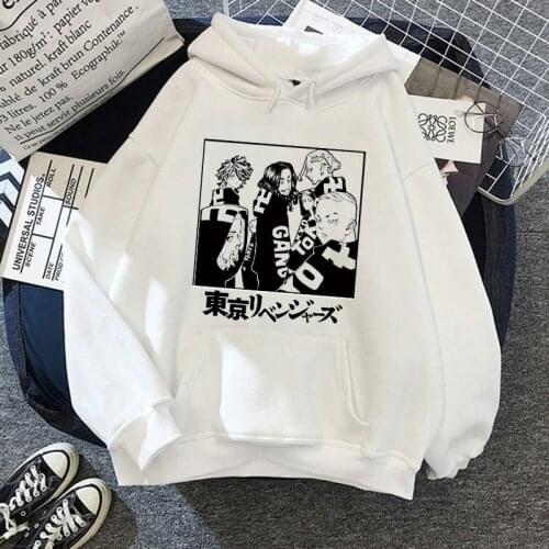 2021 Tokyo Avengers Hoodies Anime Tokyo Revengers Casual Hooded Sweatshirts Woman Mens Clothing Kawaii Pullovers Polerones Male