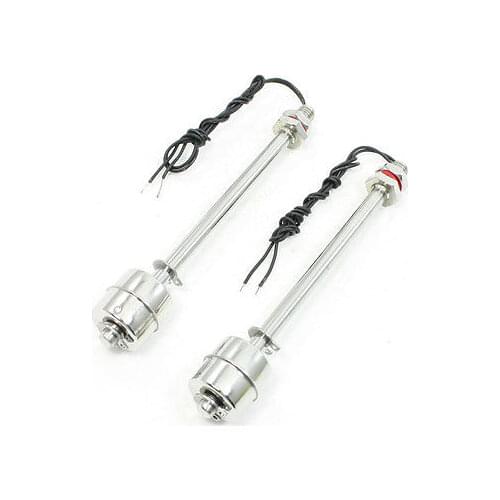 5.9" Long ZS15010 Stainless Steel Water Level Sensor Floating Switches x 2
