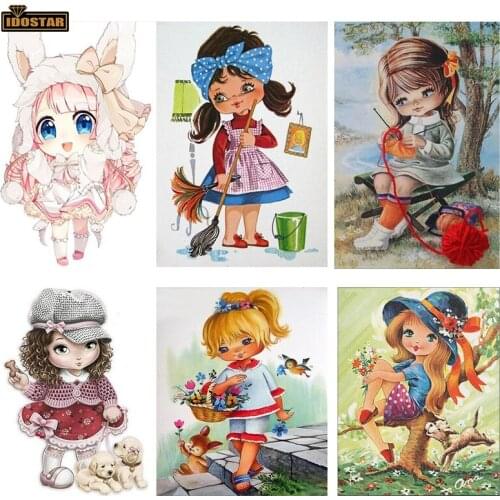 Full Square Drill 5D DIY Diamond Painting "little girl" 3D Embroidery Cross Stitch Mosaic Home Decor Gift