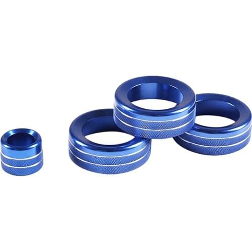 Aluminum Alloy Car Inner Air Conditioner Audio Volume Switch Knob Ring AC Media Button Cover for Subaru BRZ 17-20