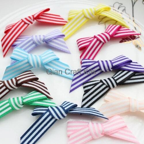 300pcs Bows Hairbows / infant / toddler girl bows 1.5 inch Striped Grosgrain ribbon bows great for hair bows & baby head bands