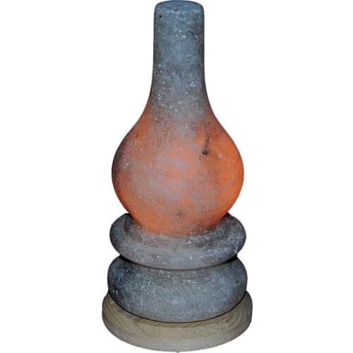 Gas Lamp Shaped Natural Rock Salt Lamp Çankırı Wired Bulb White 2-3Kg