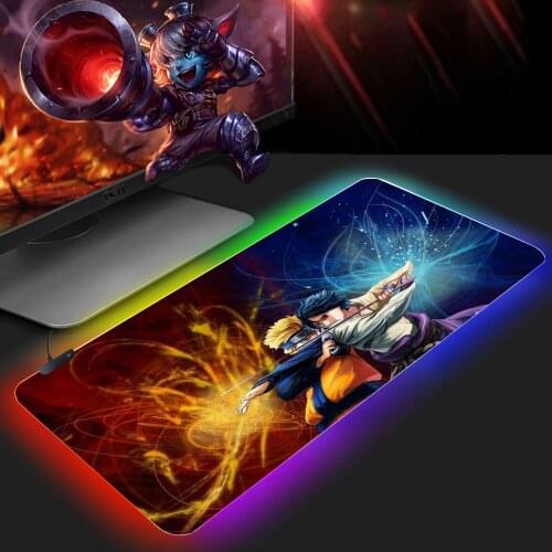 Uchiha Mouse Pad RGB 900x400 Pad Mouse Carpet Computer Padmouse Domineering Gaming Mousepad Gamer keyboard mouse pad mat