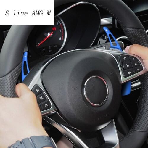 Car styling For Mercedes Benz GLA CLA Class X156 C117 Steering Wheel Shift Paddle Extension Shifters Replacement Car Accessories