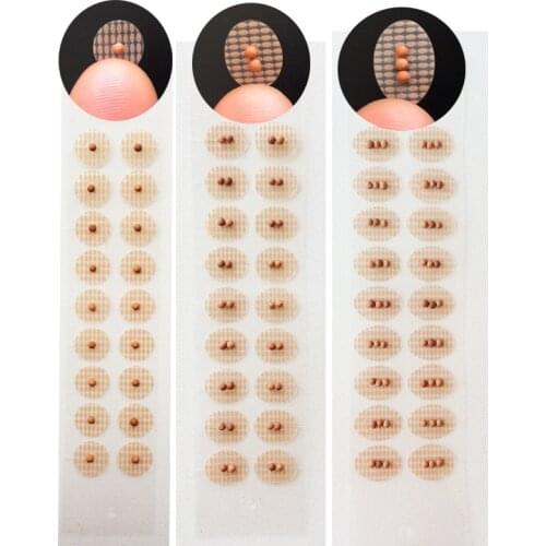 Magnetic Bead /5 colors crystal ear Patch Transparent Tape Anti-allergic Magnetic therapy Ear Pressure Paste Ear Auriculotherapy