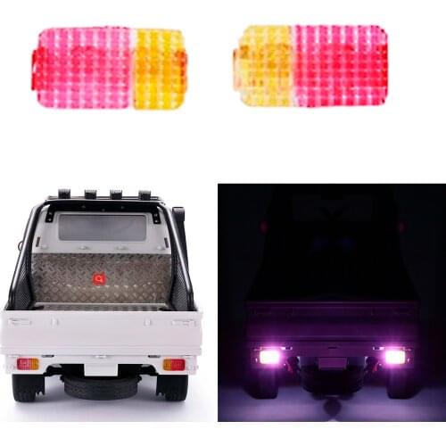 DJ WPL D12 Micro Truck Upgrade Tail Lamp Cover + Lamp RC Cars Parts Update Accessories Remote Control Car voiture