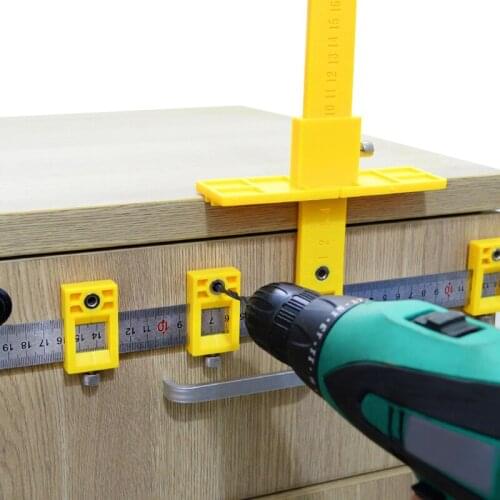 Woodworking Door Handle Locator Furniture Handle Installation Tool Multifunctional Adjustable Useful Hand Tool