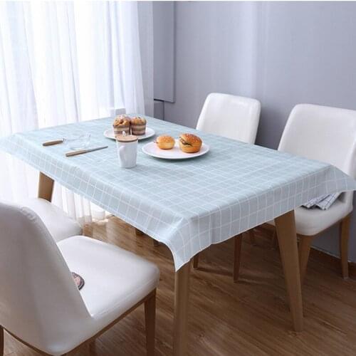 Table cloth home tablecloth PVC material waterproof anti-fouling environmental protection table mat anti-hot anti-oil wash-free