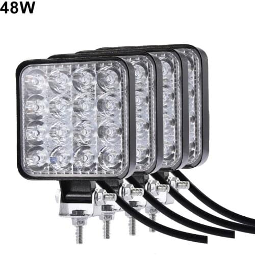 27W 48W Led Headlights Fog Lights Work Light Waterproof And Dust-proof Work Lamp For Bicycle Truck For SUV UTV ATV