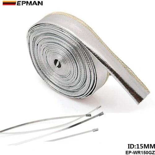 Heat Shield Sleeve Insulated Wire Hose Cover Wrap Loom Tube 15mm*10meter For VW Passat b5 EP-WR150GZ