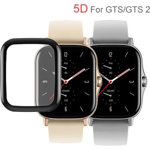 5D Full Cover Screen Protector Film For Xiaomi Huami Amazfit GTS GTS 2 Smart Watch Protective Guard For Amazfit GTS GTS 2 mini