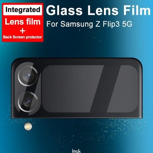 IMAK Glass Lens Film for Samsung Galaxy Z Flip3 5G IMAK High Definition Camera Lens Protector for Samsung Galaxy Z Flip 3 5G