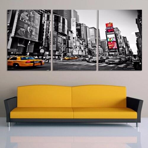 Yellow Car Painting Street Diamond View Diy Full Round Drill 5D Home Decor Cross Stitch Wall Art Craft Gifts Embroidery Pictures