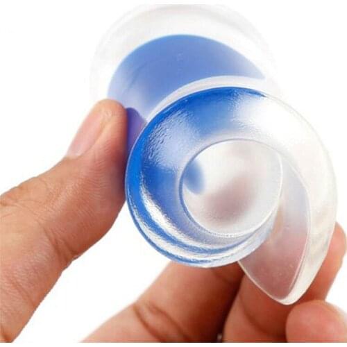 1Pair PU Gel Invisible Heel Support Pad Elastic Foot Pain Insoles Relief Protectors Heel Cups Pads Cushion Foot Massager