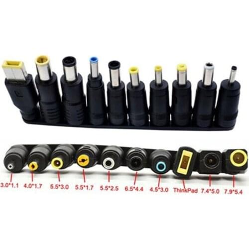 10pcs/set Universal power connector plugs for Notebook Laptop DC Power Charger Supply Adapter Tips Jack plug Charging s1