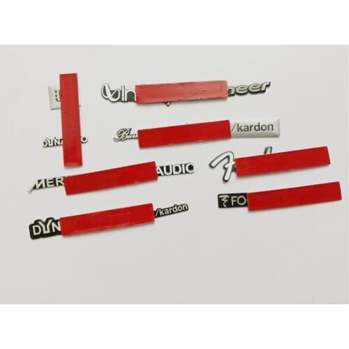 100X 3D H/Kardon hifi speaker stereo speaker aluminum badge emblem Sticker Car Accessorie focal pioneer burmester meridian