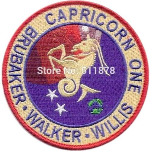 4" CAPRICORN ONE Movie TV Series Costume BIG Embroidered Emblem sew on iron on patch Baseball Cap Badge party favor gift