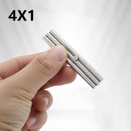 50-500PCS 4X1MM N35 Button Magnet Powerful Magnet NdFeB Strong Magnetic Circle Rare Earth Round Shape Disc