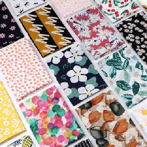 50x145CM Artificial Cotton Bubble Printed Thin Fabric Pure Cotton Soft Tissu Handmade Sewing Children Clothes Pants DIY Material