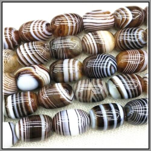 11pcs nature gem stone beads drum shape semi stone wholesale beads top quality black onyx beads size 12x17mm