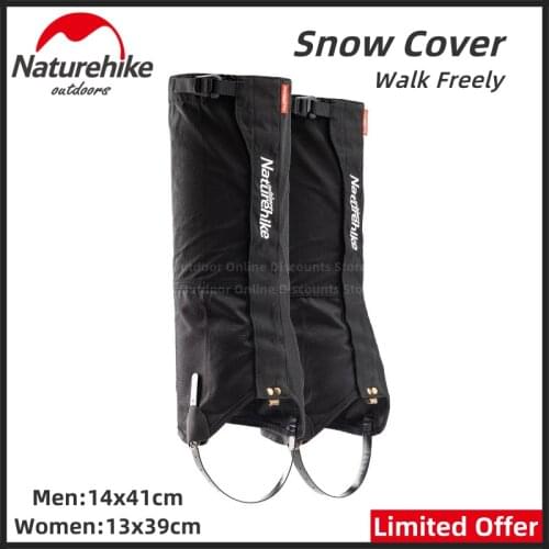Naturehike Camping Winter Snow Shoes Cover Outdoor Hiking Accessories Mountain Hunting Trekking Desert Waterproof Gaiters