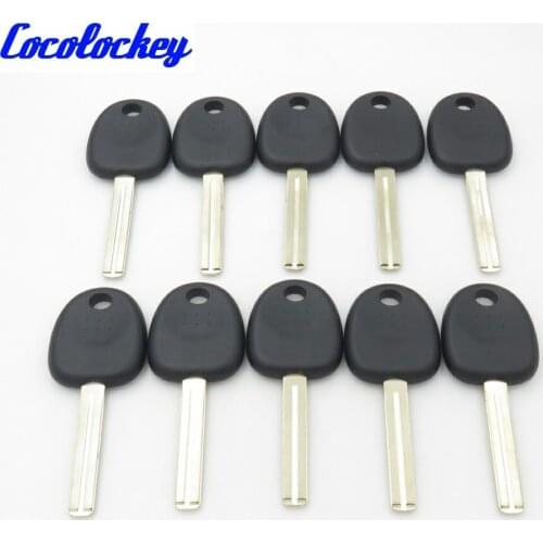 Cocolockey 10pcs/Lot Replace Blank Key Shell Fit for HYUNDAI Transponder Key Fob Uncut Blade No Logo
