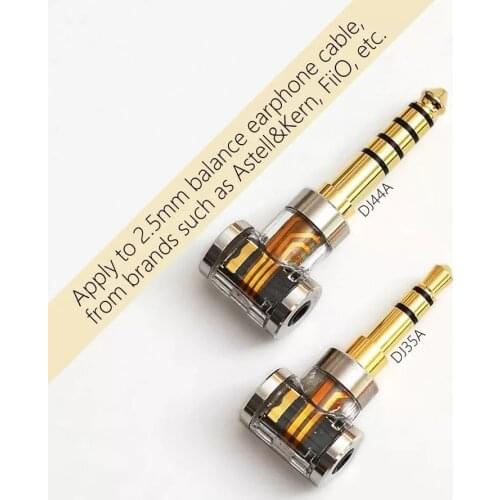 DD ddhifi DJ35A /DJ44A 2.5mm BAL female to 3.5mm TRS/4.4 TRRRS Balanced Audio Adapter, for 2.5mm balance cable, Astell&Kern FiiO