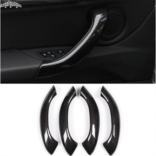 Car Interior Door Handle Decoration Trim Cover frame Sticker styling ABS carbon fiber For BMW X2 F39 2018-20 Upgrade accessories