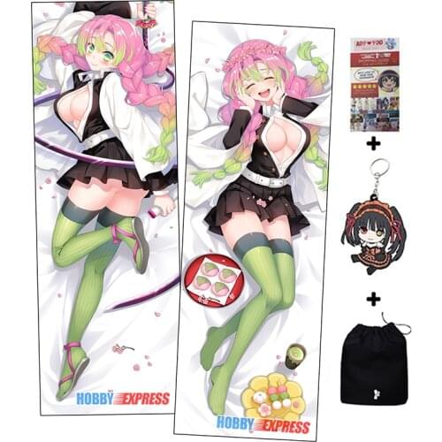 Hobby Express Anime Dakimakura Japanese Otaku Waifu Hugging Body Pillow Cover Kanroji Mitsuri Love Hashira KNY ADP19092-1
