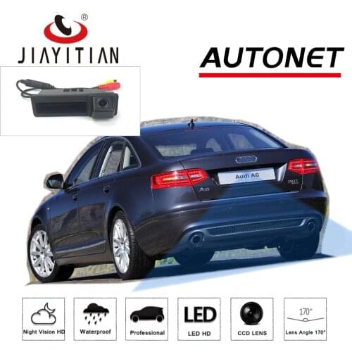JIAYITIAN Rear View Camera For Audi A6 c6 sedan Avant 2006 2007 2008 2009 2010 2011 HD CCD Night Vision Trunk Handle Camera