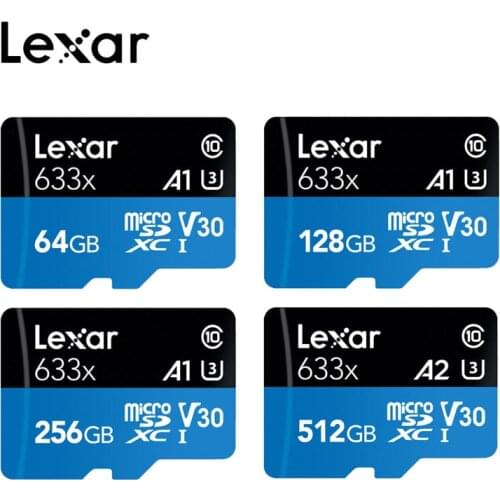 Lexar Memory Card 633X 16GB mini card 32GB micro sd card Class10 64GB 128G cartao de memoria 256G TF flash Card for 4K HD video