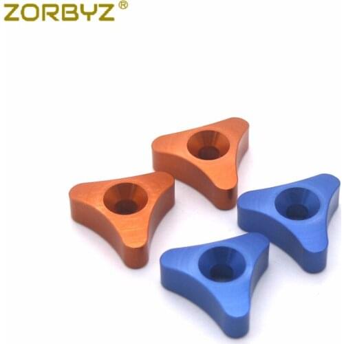 ZORBYZ Orange/Blue 48mm Front Forks SXS Knob Adjuster Set For Husaberg Husqvarna 690 Motorcycle