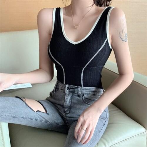 Korean One Size Plastic Vest Seamless Vest Sexy Black Sling One-piece Bra Take Shaper Underwear Thin Underwear Women