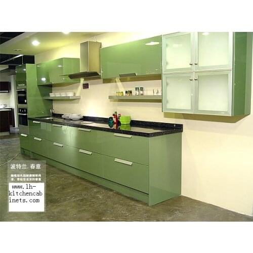 Lacquer Kitchen cabinet(LH-LA001)