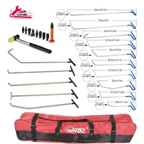 Paintless Dent Repair Hooks Rods Kit - Car Dent Puller Removal Dent Remover Kit for Car Hail Damage