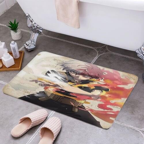 Shoto Todoroki 3D Print Doormats Rectangle Non-Slip DoorMat Bedroom Kitchen Entrance Print Door rugs Dropshipping
