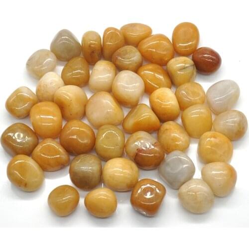 Natural Yellow Jade Crystal Tumbled Bulk Healing Mineral Specime Gemstones Gem Raw Aquarium Decoration