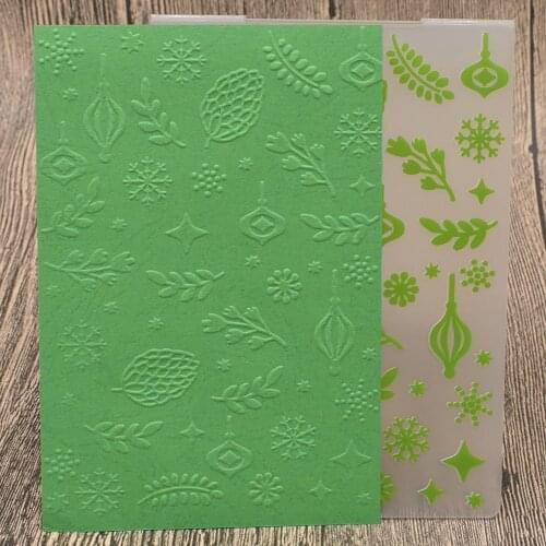 Branch Leaves Plastic Embossing Folders for DIY Scrapbooking Card Making Paper Embossing Craft Template